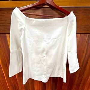 Tuckernuck White Off-Shoulder Blouse
